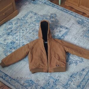 Dickie Tan Canvas Hooded Duck Jacket